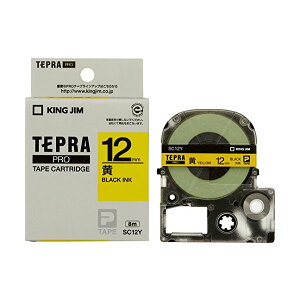 KING JIM SC-12Y [PRO�e�[�v�J�[�g���b�W�E�����x���E12mm��] ���[�J�[����