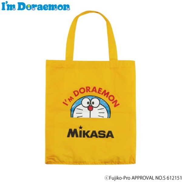 ミカサとドラえもんがコラボ MIKASA 驚きの価格 I'm Doraemon ドラえもん 絶妙なデザイン イエロー レジャーバッグ