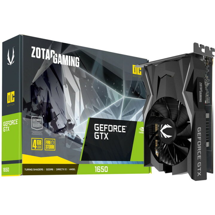 楽天市場】ZOTAC ZOTAC GAMING GeForce GTX 1650 OC GDDR6