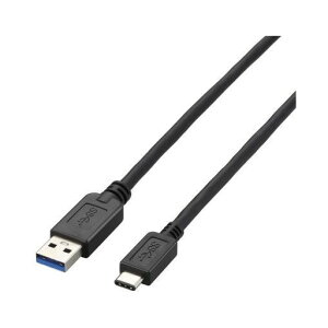 ELECOM USB3-AC20BK USB3.1�P�[�u�� A-C�^�C�v �m�[�}�� 2m �u���b�N