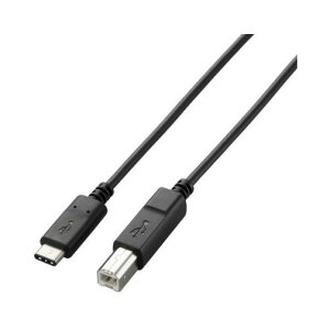 ELECOM U2C-CB10NBK USB2.0P[u C-B^Cv Fؕi 3Ao 1.0m ubN