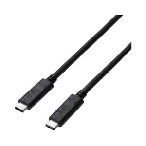 ELECOM USB3-CCP05NBK USB3.1�P�[�u�� Gen2 C-C�^�C�v �F�ؕi PD�Ή� 3A�o�� 0.5m �u���b�N