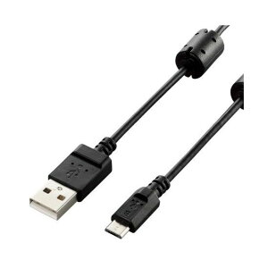 ELECOM DGW-AMBF15BK デジカメ用USBケーブル microB フェライトコア 1.5m