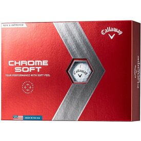 キャロウェイ CHROME SOFT(クロムソフト) ボール 2022年モデル ホワイト 1ダース(12個入り) 【日本正規品】