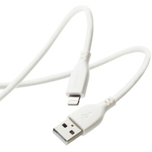 ELECOM MPA-UALSS20WH �z���C�g iPhone�[�d�P�[�u�� ���C�g�j���O USB-A 2m ���ϋv iPhone iPad �V���R���f�� 2.0m