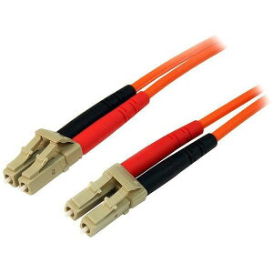 StarTech 50FIBLCLC3 �I�����W [���t�@�C�o�[�P�[�u��(���p�b�`�R�[�h) 3m �}���`���[�h�Ή� 50/125�~�N���� 2�cDuplex LC-LC�R�l�N�^] ���[�J�[����