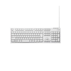 ELECOM TK-FCM064WH/RS zCg [USB/PS2ڑL[{[h({E108L[)]