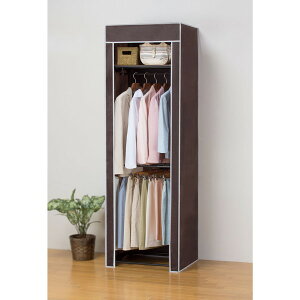 ファミリー・ライフ 選べるカバー付きクローゼットハンガー 60幅 2段掛(04018) メーカー直送