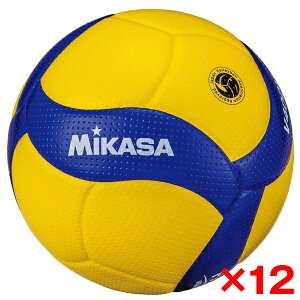 【12個セット】MIKASA ミカサ バレーボール 4号 検定球 軽量 V400W-L