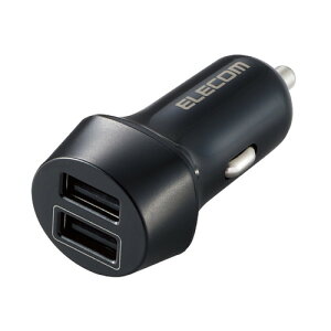 ELECOM MPA-CCU16BK VK[\Pbg J[`[W[ vo12W 2|[g USB A ×2 ܂[d (iPhone Android eΉ)  [d ubN