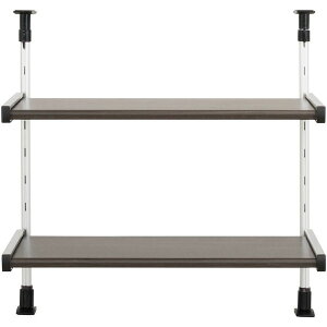 田窪工業所 MTP2-55 モクメタル つっぱり棚 2段 幅55cm