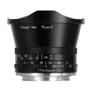 TTArtisan 7.5mm f/2 E (B) �u���b�N [���������Y(�\�j�[E�}�E���g�p)]