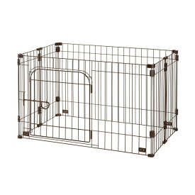リッチェル ゲート 超小型犬 小型犬用 サークル ゲートにできるペットサークル 90-60 ブラウン