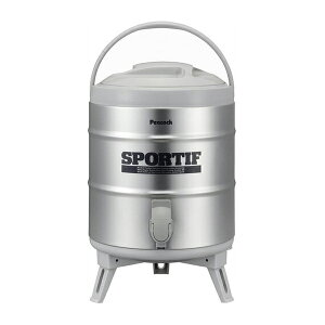 ジャグ ウォータージャグ キーパー ステンレスキーパー 8.1L ステンレス 保温 保冷 抗菌 スポーツ飲料OK 日本製 キャンプ イベント 部活 防災 コック 2WAY ピーコック グレー 持ち運び 広口タイ