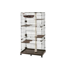 【エントリーでP5倍!14日10:00-16日23:59】 ケージ 3段 キャスター付き キャットランド ワイド PCLC-903 ダークブラウン キャットランド キャットランド キャットタワー ねこ ネコ キャット ゲージ つめとぎ ハンモック アイリスオーヤマ