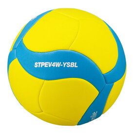 MIKASA STPEV4W-YSBL スマイルバレーボール 4号球(小学生・中学生向け) イエロー×サックスブルー