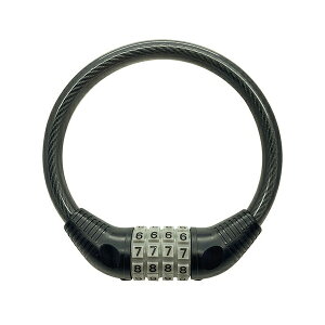 J&C 74110 JC 可変ダイヤルワイヤーロック ブラック