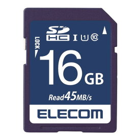 ELECOM MF-FS016GU11R SDHCカード データ復旧サービス付 UHS-I U1 45MB s 16GB