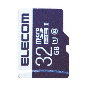 ELECOM MF-MS032GU11R MicroSDHC�J�[�h �f�[�^�����T�[�r�X�t UHS-I U1 45MB s 32GB