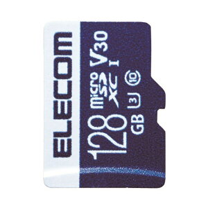 ELECOM MF-MS128GU13V3R MicroSDXCJ[h f[^T[rXt rfIXs[hNXΉ UHS-I U3 80MB s 128GB [J[