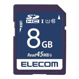 ELECOM MF-FS008GU11R SDHCカード データ復旧サービス付 UHS-I U1 45MB s 8GB
