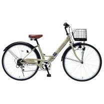 楽天市場】自転車 26インチ シティサイクル 変速 6段（折りたたみ 