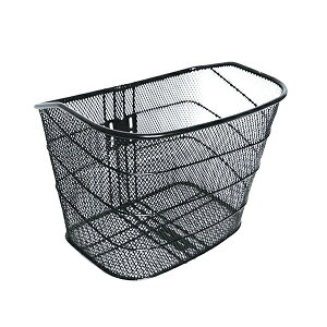サギサカ 48419 頑丈 太パイプメッシュカゴ ブラック