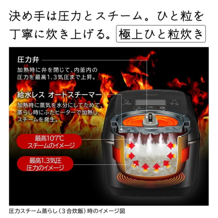 楽天市場】炊飯器 5.5合炊き 日立 ふっくら御膳 沸騰鉄釜 RZ-W100EM 