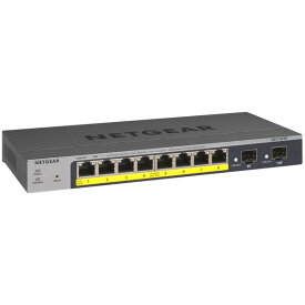NETGEAR GS110TP-300AJS [GS110TP ギガビット10ポート スマートスイッチ（PoE+ 8ポート + SFP 2スロット） Insight対応]