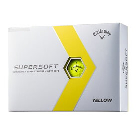 【日本正規品】 キャロウェイ SUPERSOFT(スーパーソフト) ゴルフボール 2023年モデル イエローグロシー 1ダース(12個入り)