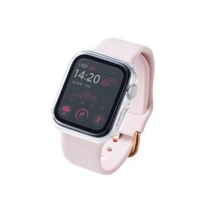 ELECOM AW-20SFCGOCR Apple Watch 40mm�p�t���J�o�[�P�[�X �v���~�A���S�����K���X ������ �A�b�v���E�H�b�` 40mm �t���J�o�[ �P�[�X �S�����K���X �\�ʍd�x10H �ϏՌ� ���ʌ��� �N���A