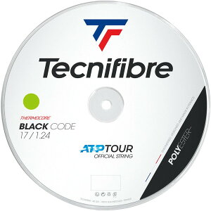 Tecnifibre (eNjt@Co[) dejXp Kbg BOB BLACK CODE 200m[ 1.24mm TFSR401 LM