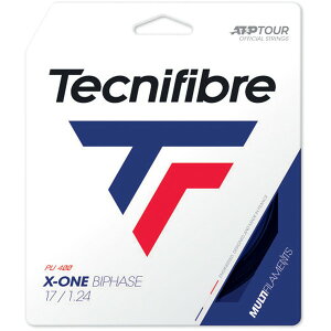 Tecnifibre (テクニファイバー) 硬式テニス用 ガット X-ONE BIPHASE ブラック 1.30mm TFSG201 BK