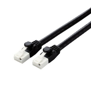 �yGW����N�[�|�����s��!5/2-6�z ELECOM LD-GPAT/BK3/RS �u���b�N [LAN�P�[�u�� CAT6A 3m ���� 10Gbps �X�g���[�g �ܐ܂�h�~ RoHS�w�ߏ���]