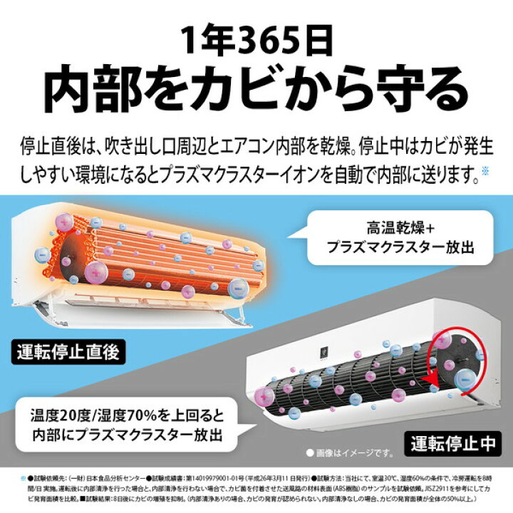 SHARP 17畳用ルームエアコン AI・プラズマクラスター搭載 標準取付工事 