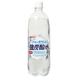 サンガリア 伊賀の天然水 強炭酸水ペットボトル 1L ×12 メーカー直送