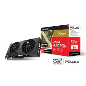 【4/25限定!エントリー&抽選で最大100%Pバック】SAPPHIRE SAP-PULSERX7600-8GB/11324-01-20G PULSE RADEON RX 7600 GAMING 8GB GDDR6 [グラフィックボード]