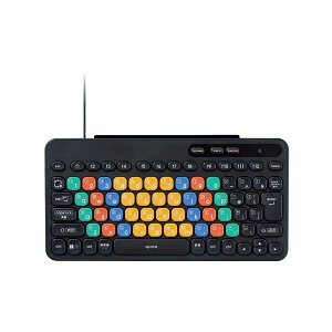 ELECOM TK-FS10UMKBK �u���b�N [�L���L�[�{�[�h �R���p�N�g �J���[ CapsLock�@�\�������X�C�b�`]