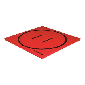 【法人限定】 EVERNEW エバニュー EKM510 100 軽量折リタタミ土俵マット滑止 赤 メーカー直送
