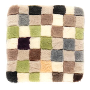 萩原 240601000 ムートンクッション M-17413 40×40cm ムートン マット フロアマット 来客用 メーカー直送