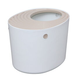 アイリスオーヤマ PUNT-530 ホワイト [上から猫トイレ] メーカー直送