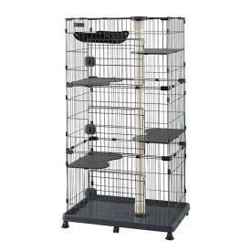 【エントリーでP5倍!14日10:00-16日23:59】 アイリスオーヤマ キャットランドケージ PCLC-903 ダークグレー キャットランドケージ キャットランドケージ キャットランド キャットタワー 猫 ねこ ネコ キャット ゲージ つめとぎ ハンモック キャスター付き