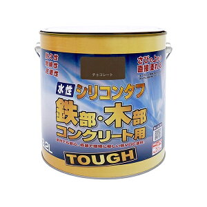 ニッペ 水性シリコンタフ チョコレート 3.2L