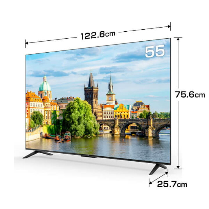 楽天市場】TCL 55型 55インチ スマートテレビ Google TV Wチューナー 