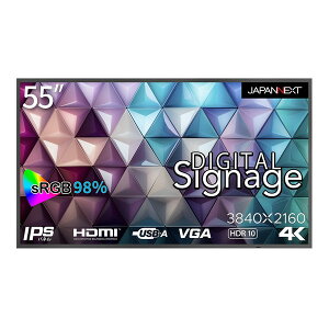 JAPANNEXT JN-Si55UHDR-24 ubN [55^TCl[WfBXvC (3840×2160 / HDMI×3AUSB×1 / Xs[J[:)]
