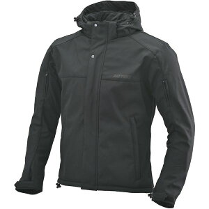 デイトナ(Daytona) バイク用 ジャケット 春秋冬 ソフトプロテクター付属 防風 ストレッチ性 ソフトシェルジャケット DJ-005 ブラック 2XLサイズ 39637