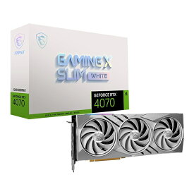 MSI GeForce RTX 4070 GAMING X SLIM WHITE 12G [グラフィックボード]