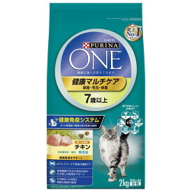 ネスレ ピュリナワン キャット 健康マルチケア 7歳以上 チキン 2Kg