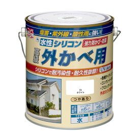 ニッペ 水性シリコン外かべ用 ホワイト 2kg