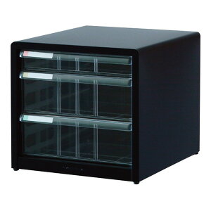 Nakabayashi AL-C3 アバンテV2レターケース A4 浅1段×深2段 クロ